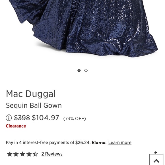 Mac Duggal Sequin Ball Gown - Picture 4 of 6